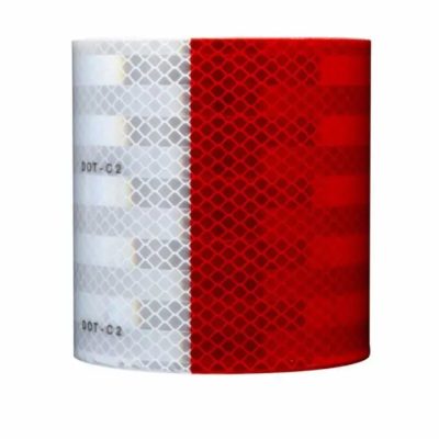 Cinta Reflectiva 3M 4 Pulgadas Rojo – Blanco