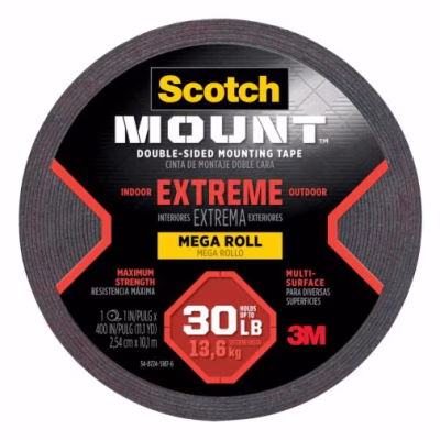 Cinta de Montaje Doble Cara Scotch-Mount™ Extrema, Mega Rollo, 25.4 mm x 10.1 m