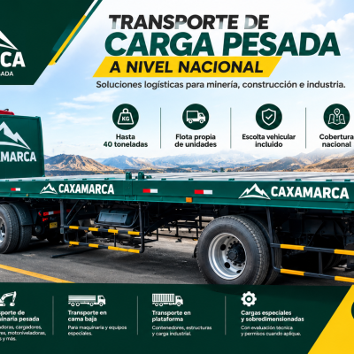 SERVICIO DE TRANSPORTE TERRESTRE CAMA BAJA CAXAMARCA